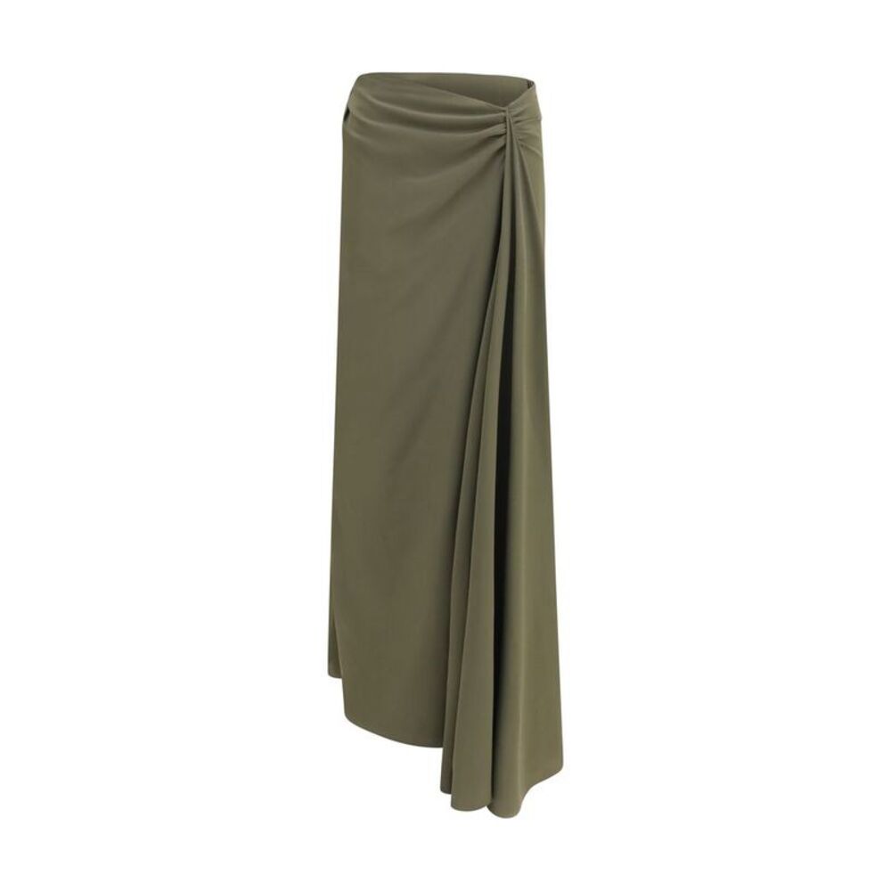 Alexander McQueen Bicolor Silk Long Women's Skirt